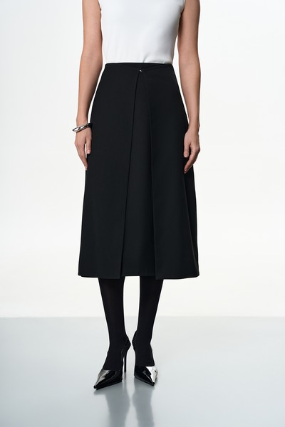 Юбка со съемной деталью VASSA&Co, пол женский, цвет черный, фото №2