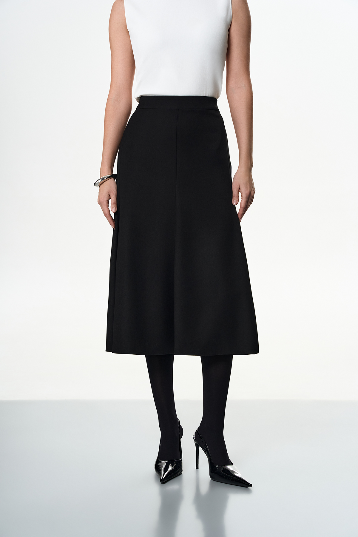 Юбка VASSA&Co, пол female, цвет black, фото №2