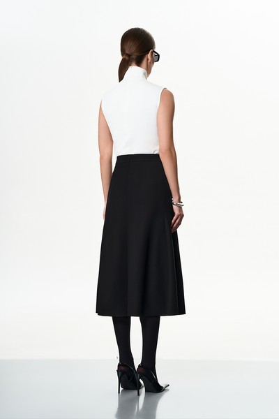 Юбка VASSA&Co, пол female, цвет black, фото №3