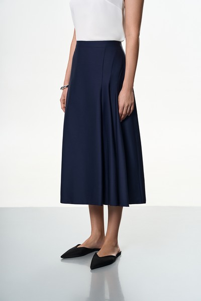 Юбка синяя VASSA&Co, пол female, цвет синий, фото №2