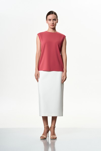 Блузка розовая VASSA&Co, пол женский, цвет розовый, фото №2