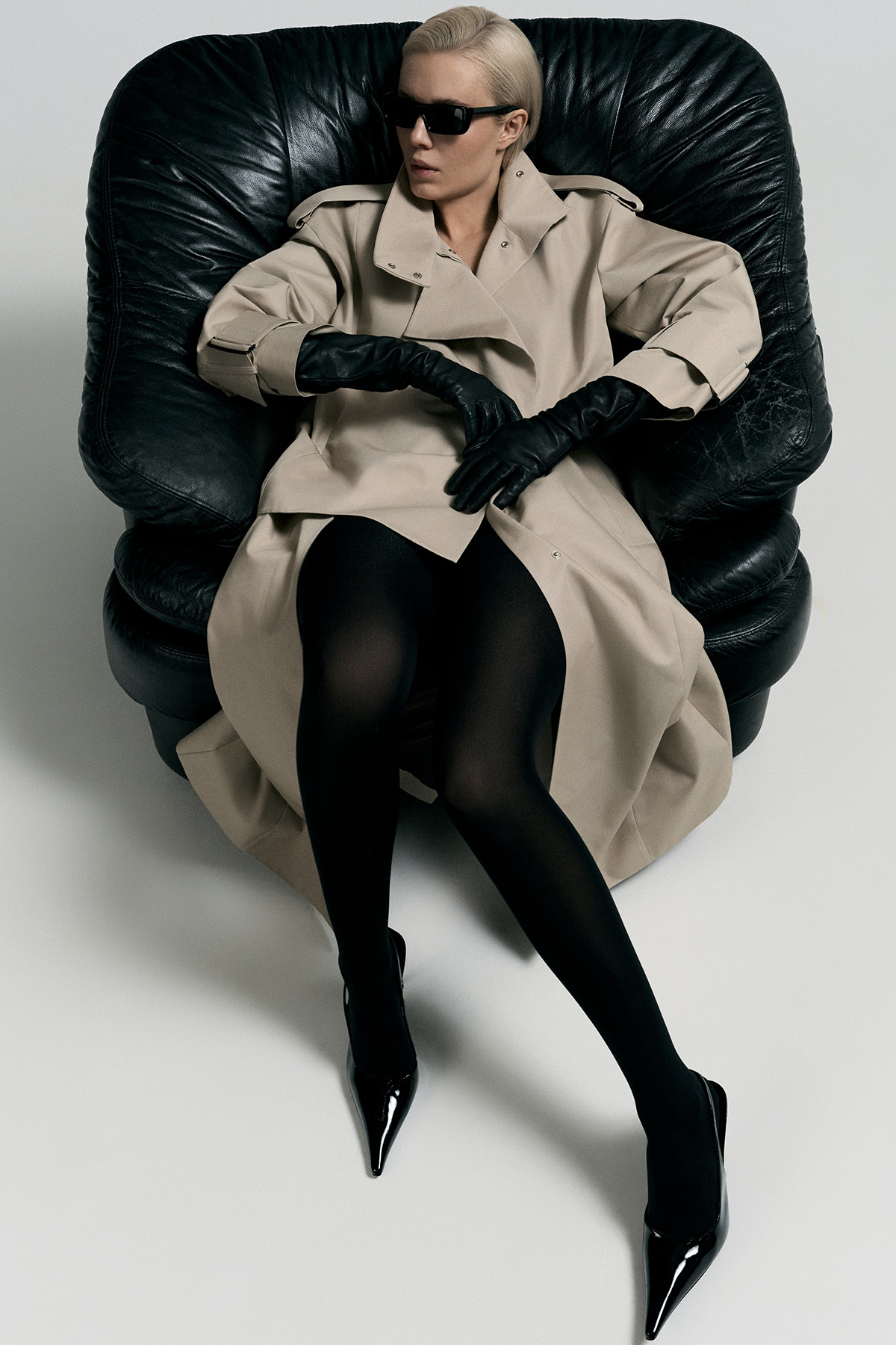 Плащ VASSA&Co, пол женский, цвет бежевый, фото №5