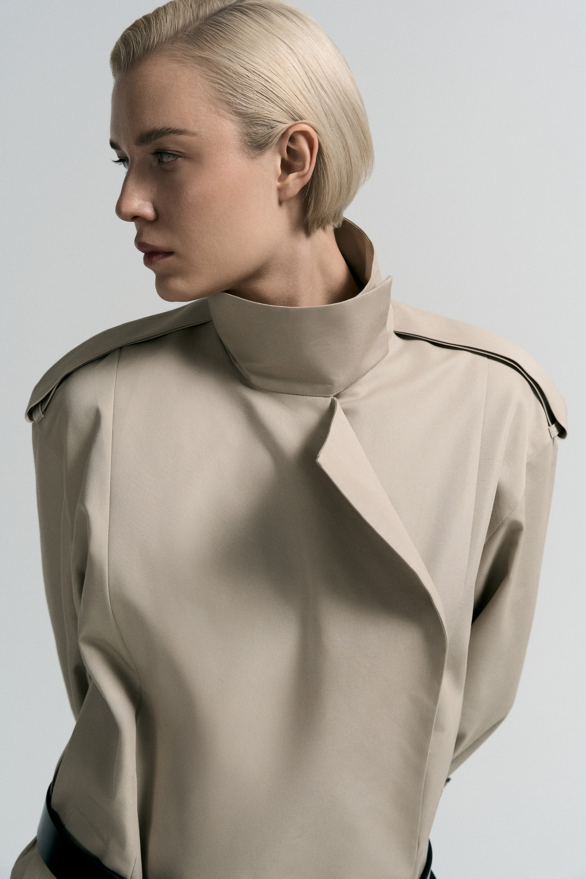 Плащ VASSA&Co, пол женский, цвет бежевый, фото №4