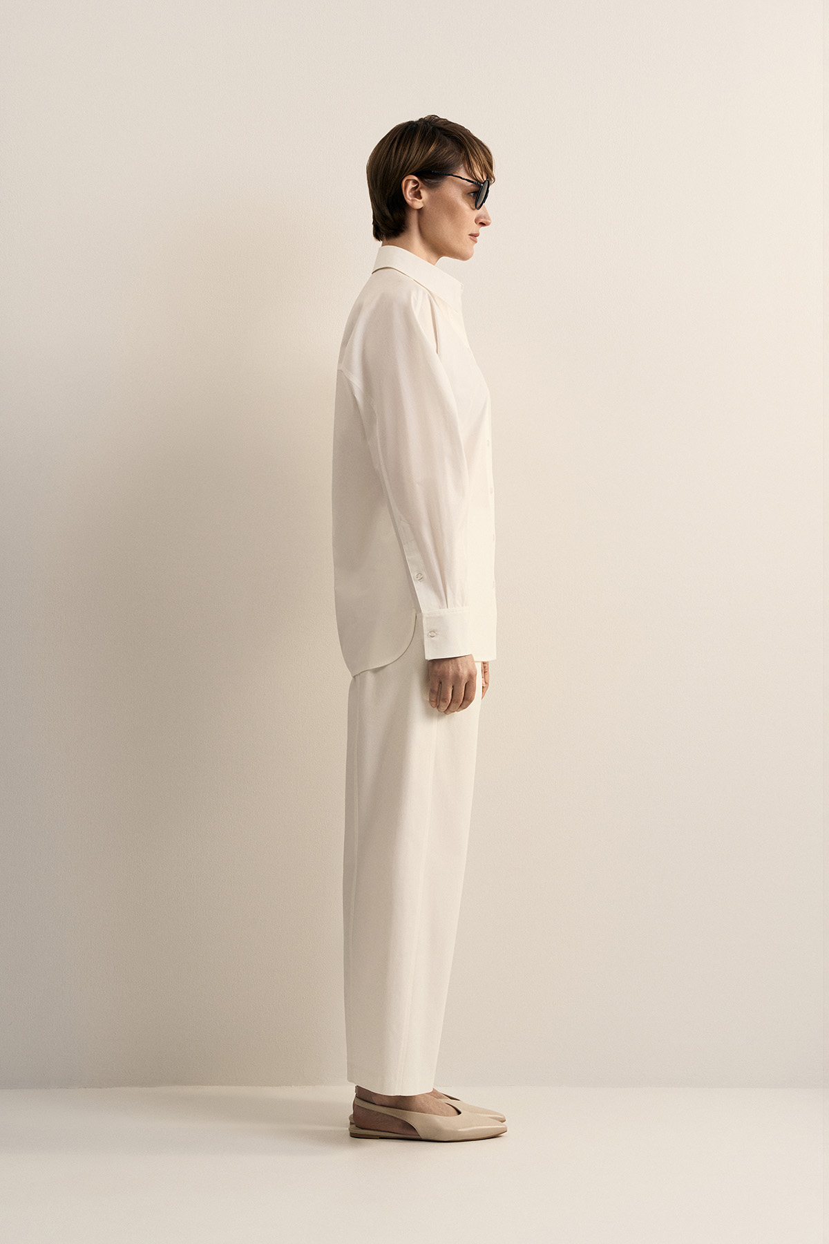 Рубашка белая VASSA CODE, пол female, цвет white, фото №3