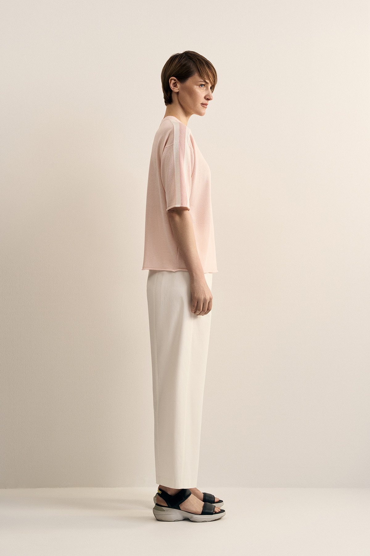 Джемпер розовый VASSA CODE, пол female, цвет purple, фото №3