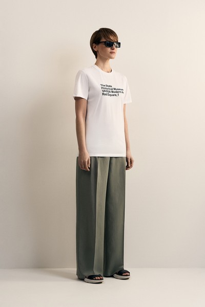 Футболка с принтом VASSA CODE, пол женский, цвет белый, фото №3