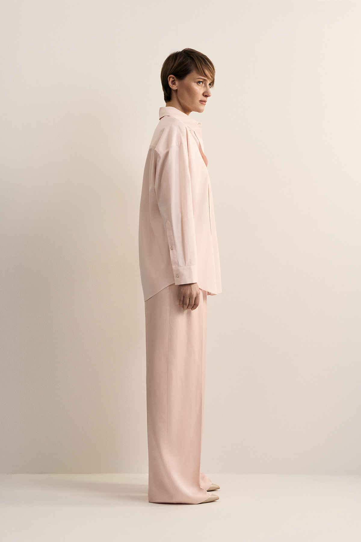 Рубашка розовая VASSA CODE, пол female, цвет purple, фото №4