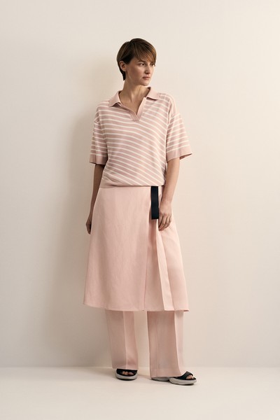 Джемпер в полоску VASSA CODE, пол female, цвет purple, фото №4