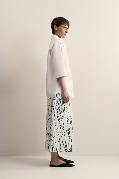 Рубашка с коротким рукавом VASSA CODE, пол женский, цвет белый, фото №3