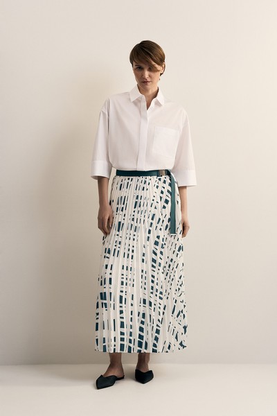 Рубашка с коротким рукавом VASSA CODE, пол female, цвет white, фото №4