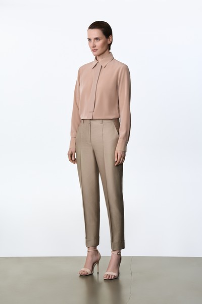 Брюки укороченные VASSA&Co, пол женский, цвет хаки, фото №2