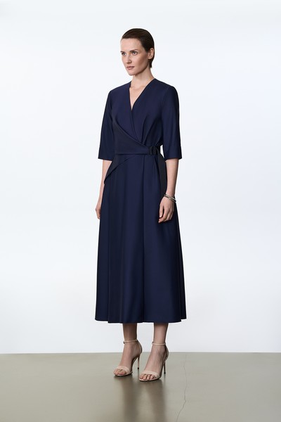 Платье VASSA&Co, пол женский, цвет синий, фото №2