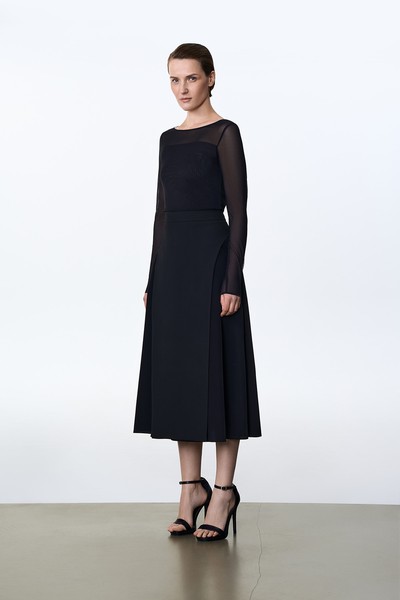 Юбка VASSA&Co, пол female, цвет black, фото №3