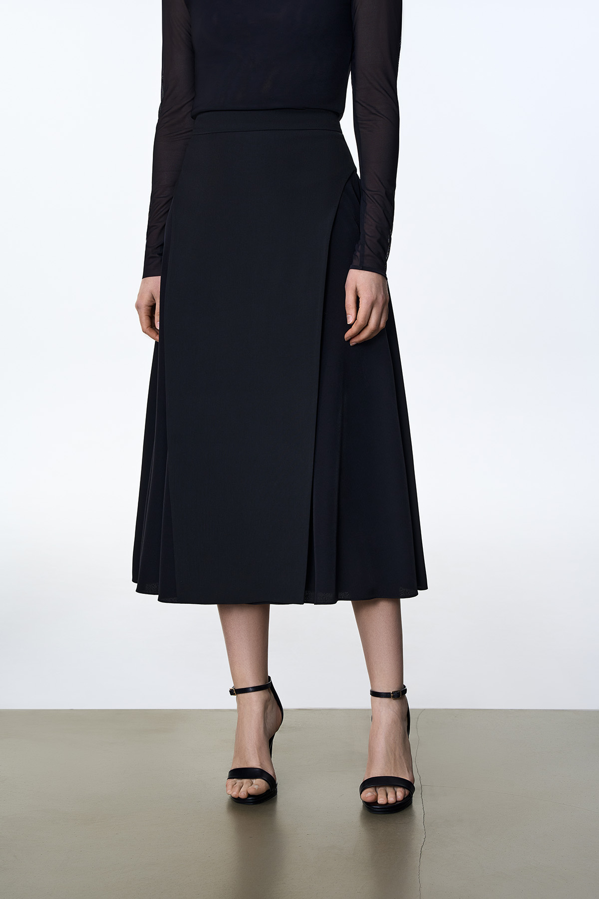 Юбка VASSA&Co, пол female, цвет black, фото №2