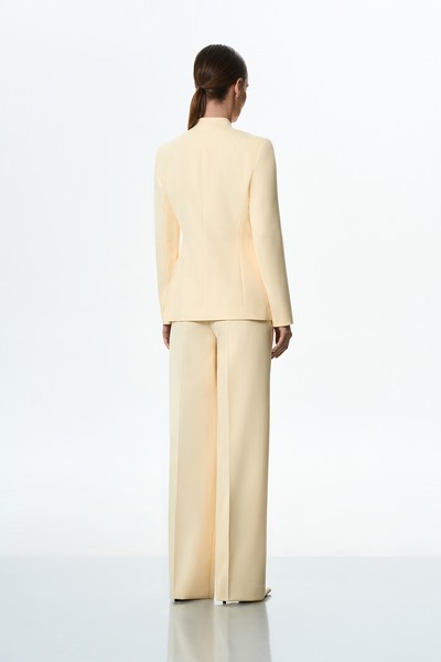 Жакет без лацканов VASSA&Co, пол female, цвет yellow, фото №3