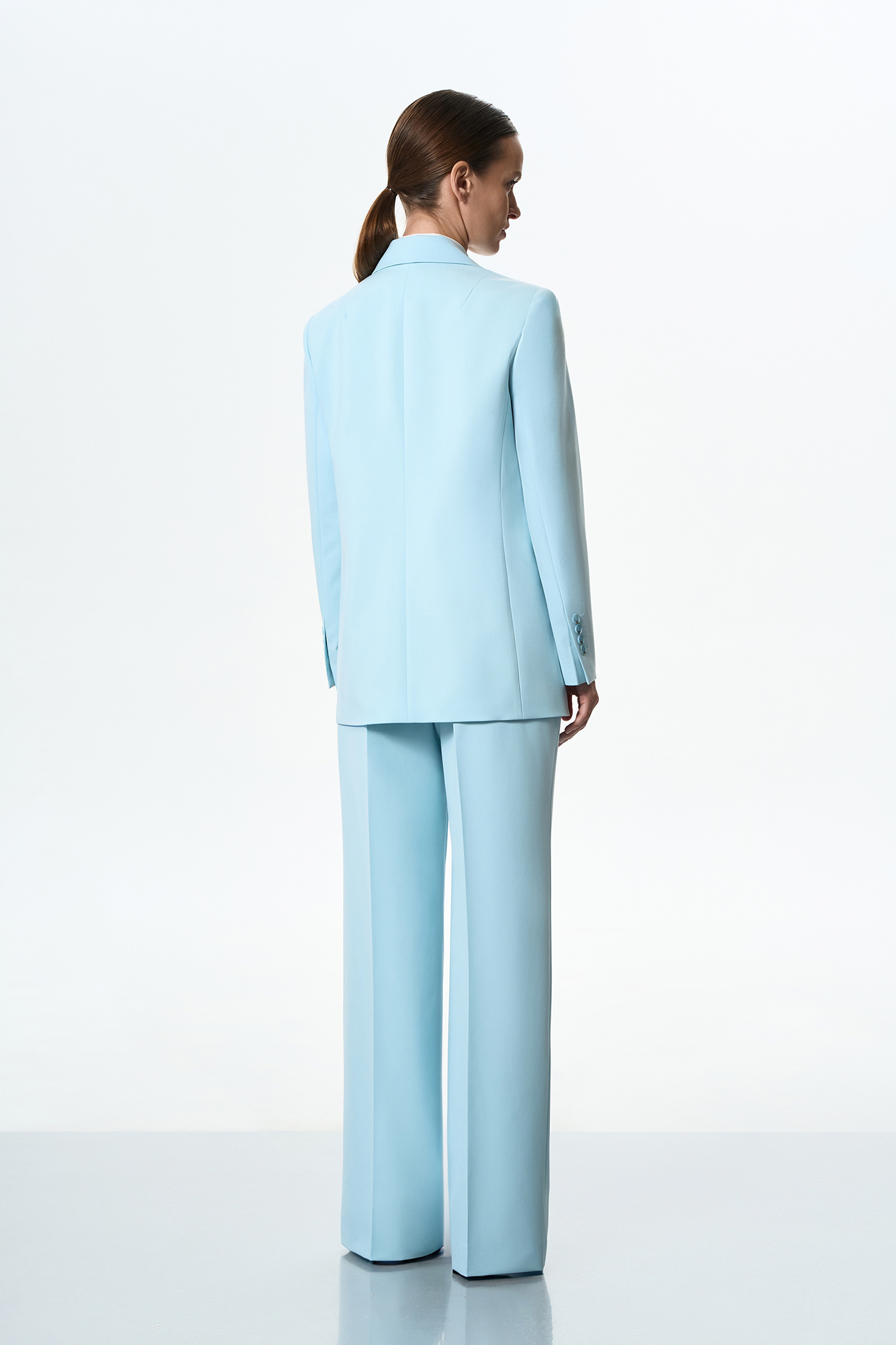 Жакет голубой VASSA&Co, пол female, цвет голубой, фото №4