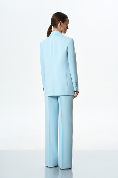 Жакет голубой VASSA&Co, пол female, цвет голубой, фото №4