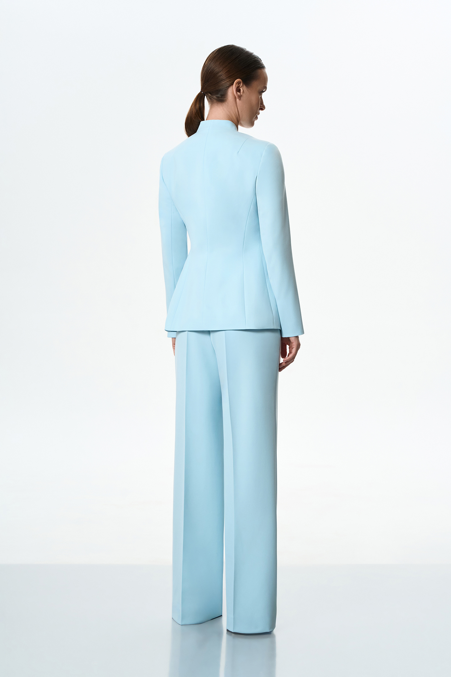 Жакет без лацканов VASSA&Co, пол female, цвет голубой, фото №3