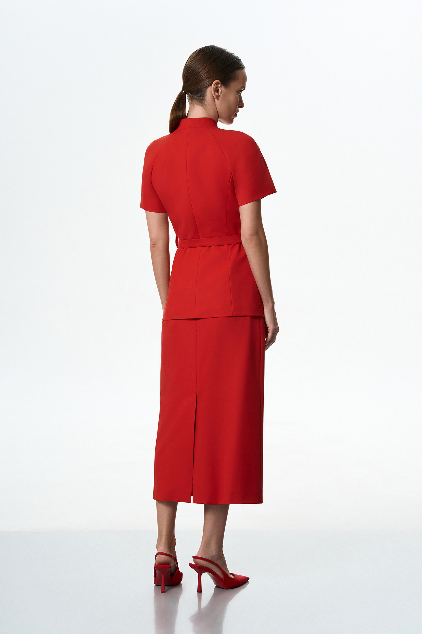 Жакет с коротким рукавом VASSA&Co, пол female, цвет red, фото №3