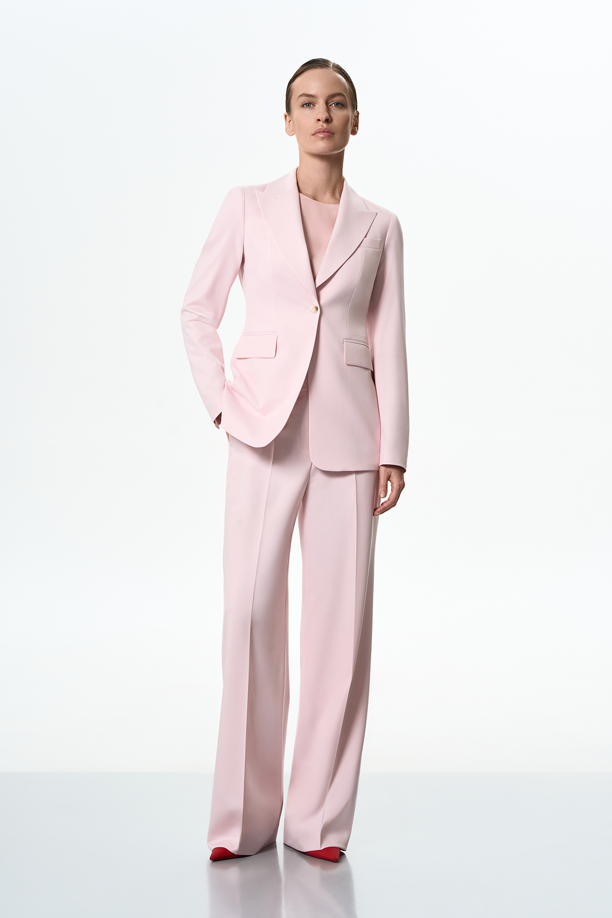 Брюки розовые VASSA&Co, пол female, цвет pink, фото №7