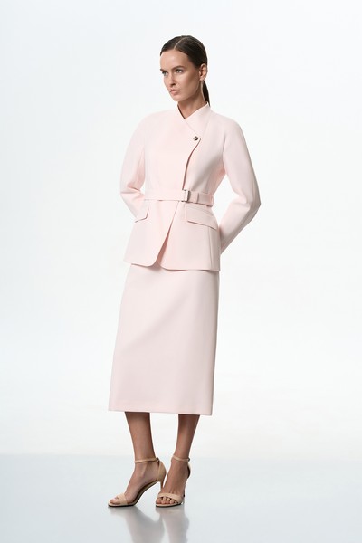 Жакет с поясом VASSA&Co, пол female, цвет pink, фото №2