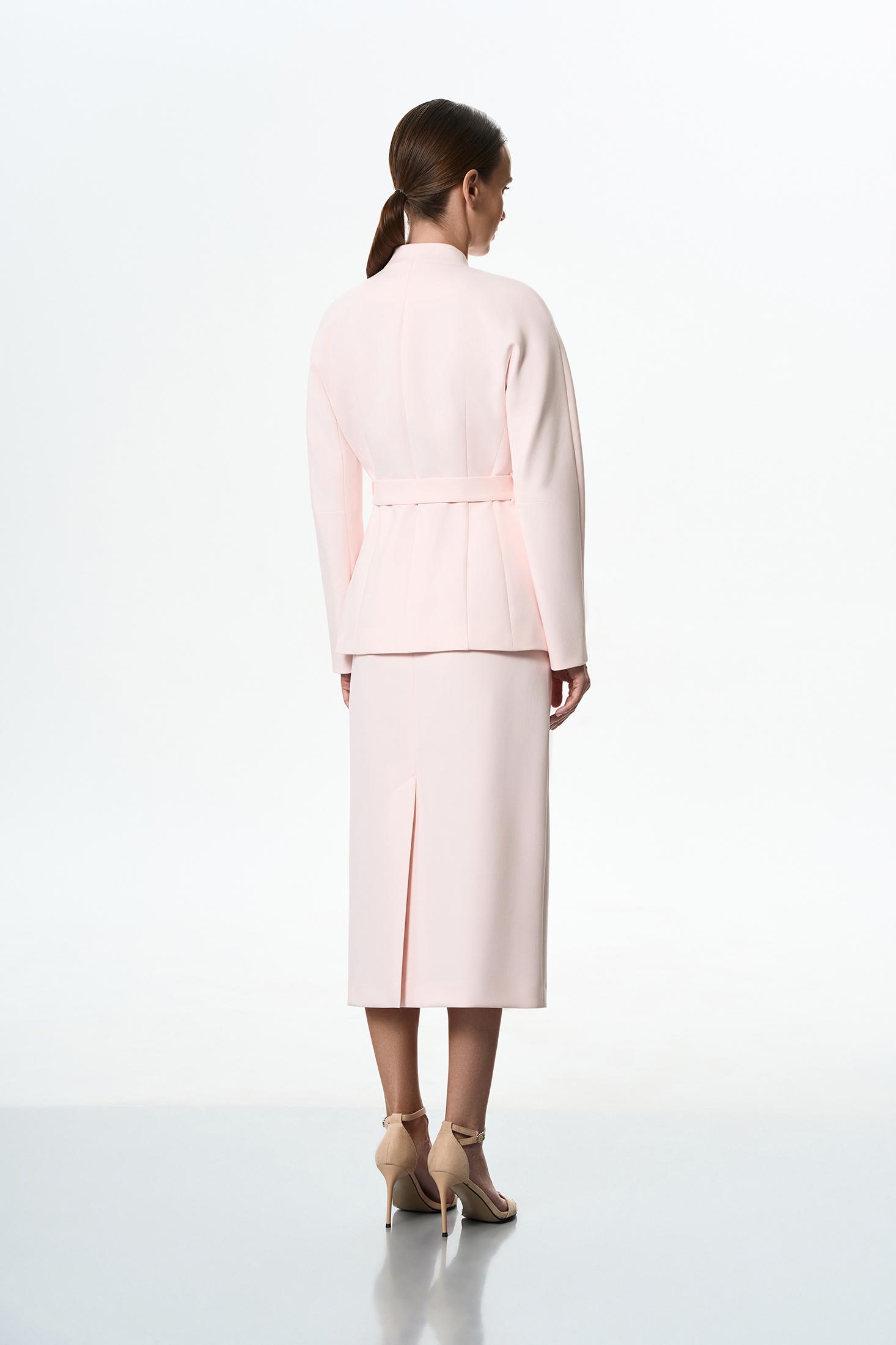 Жакет с поясом VASSA&Co, пол female, цвет pink, фото №4