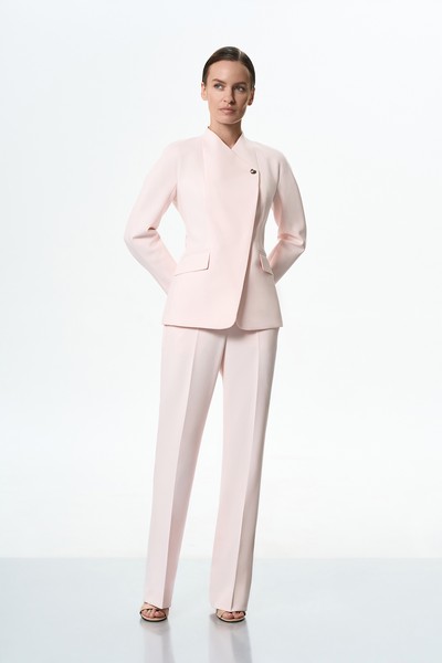 Жакет с поясом VASSA&Co, пол female, цвет pink, фото №3