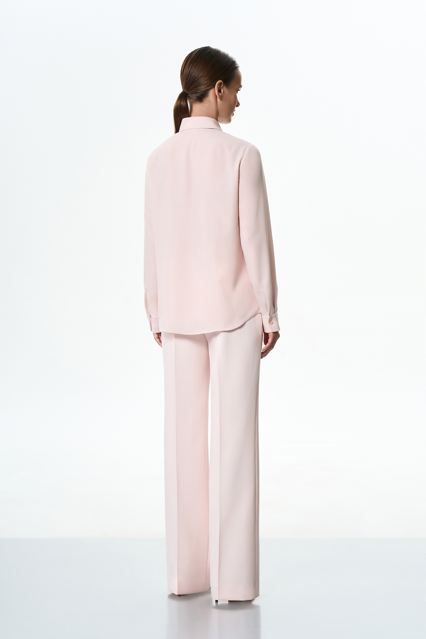 Блузка светло-розовая VASSA&Co, пол female, цвет pink, фото №4