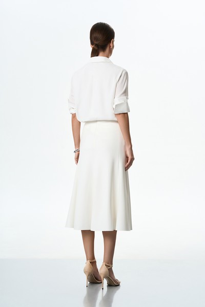 Юбка белая VASSA&Co, пол female, цвет white, фото №5