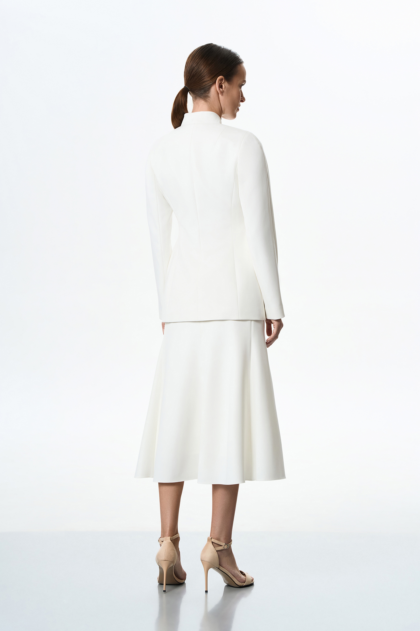 Жакет без лацканов VASSA&Co, пол female, цвет white, фото №7