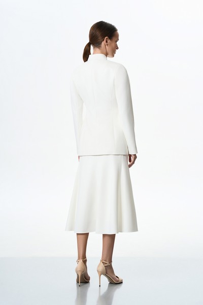 Жакет без лацканов VASSA&Co, пол female, цвет white, фото №7