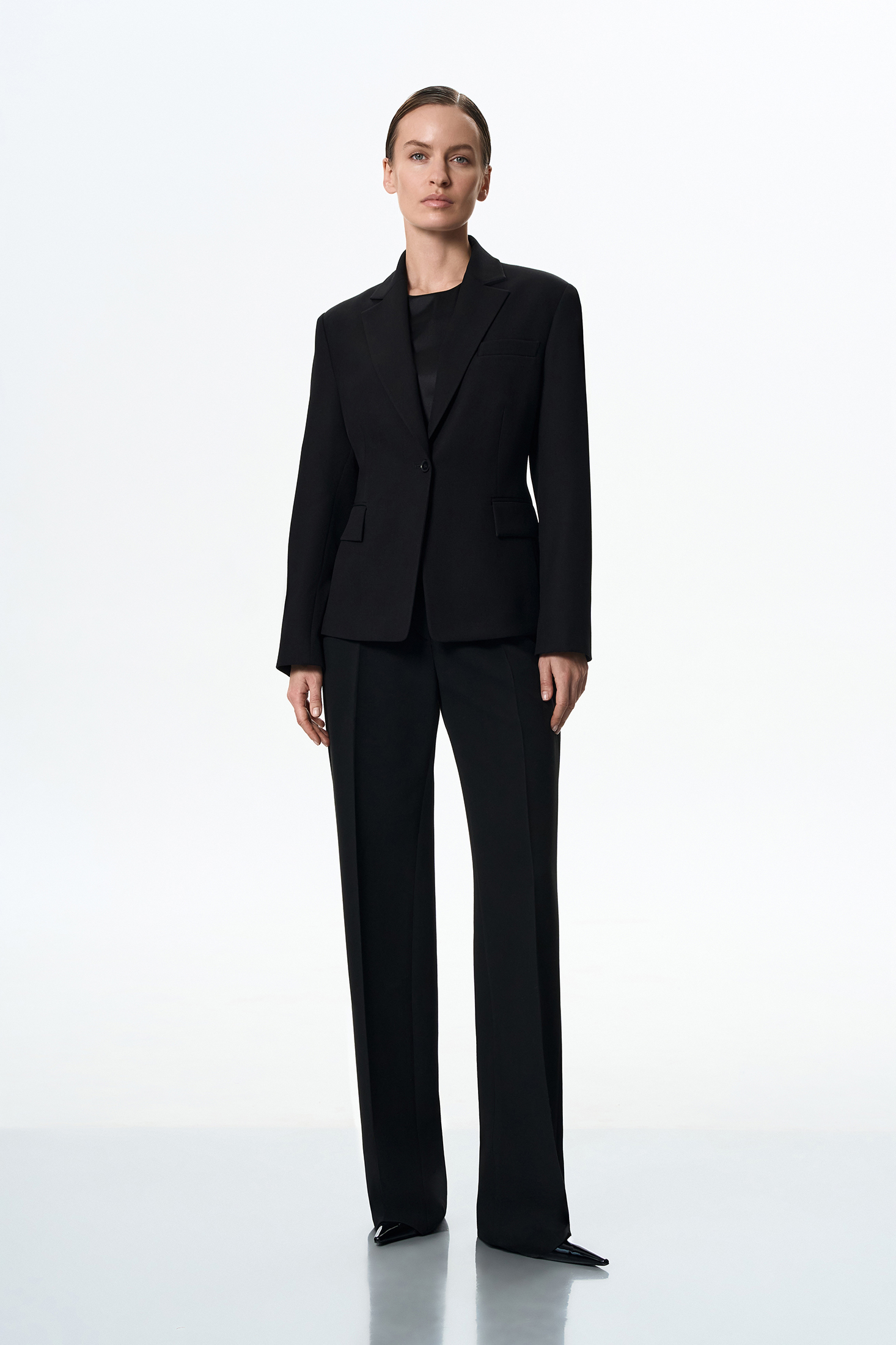 Жакет чёрный VASSA&Co, пол female, цвет black, фото №2