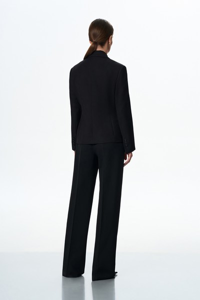 Жакет чёрный VASSA&Co, пол female, цвет black, фото №4