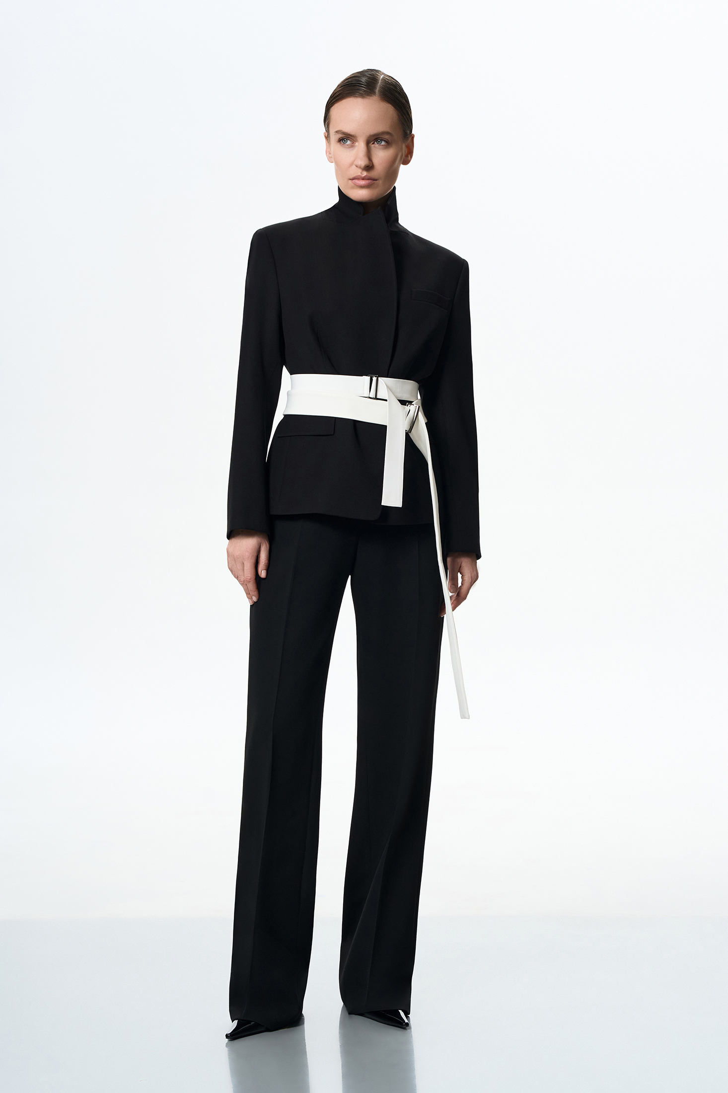 Жакет чёрный VASSA&Co, пол female, цвет black, фото №3