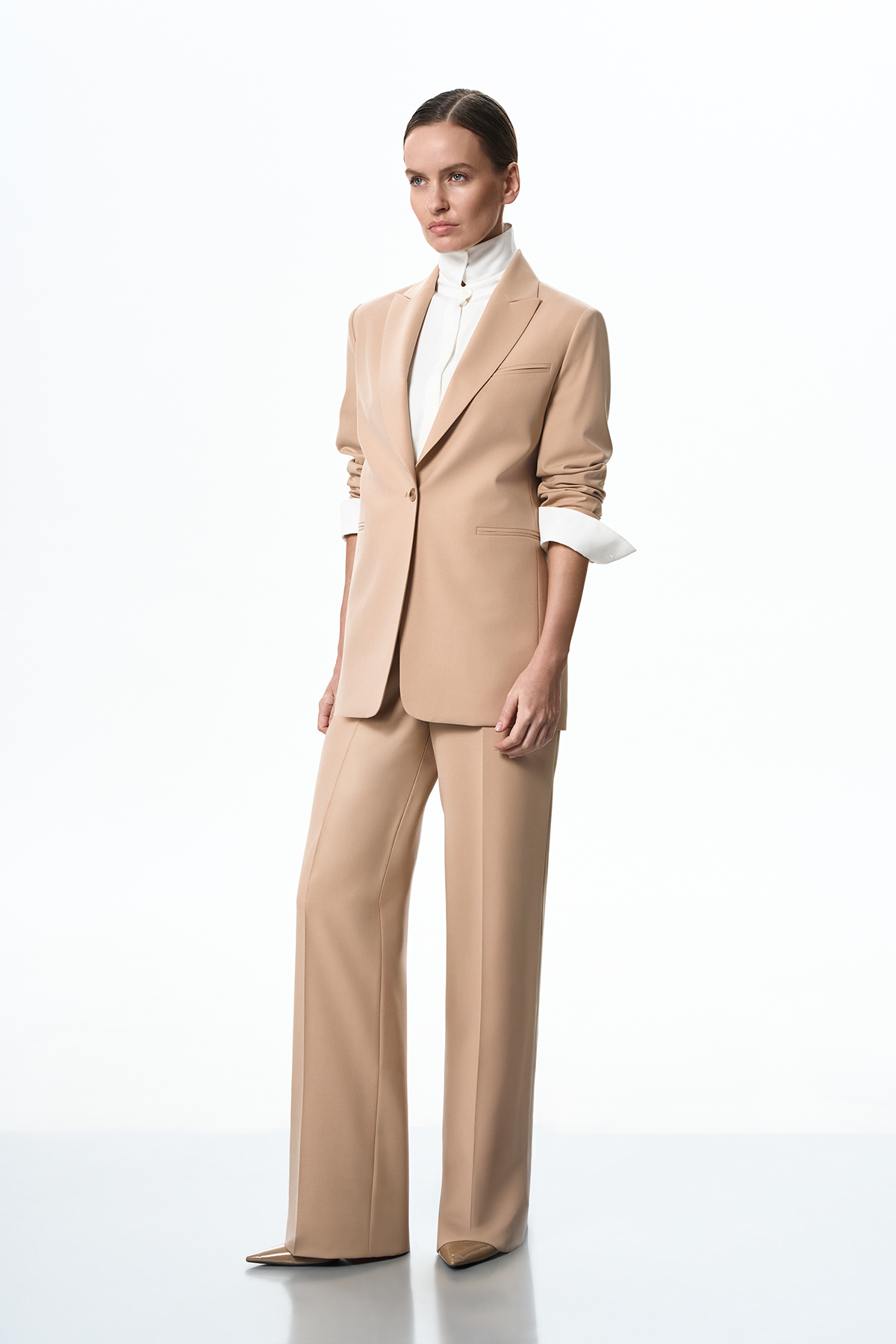 Жакет бежевый VASSA&Co, пол female, цвет бежевый, фото №2