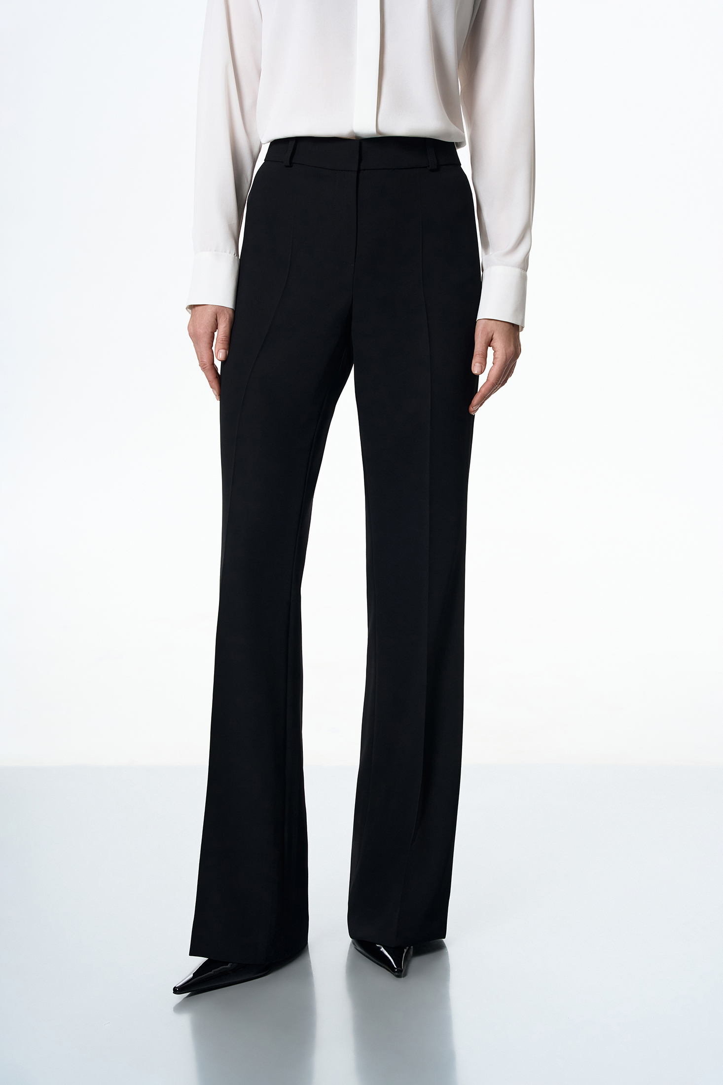 Брюки с лампасами VASSA&Co, пол female, цвет black, фото №2