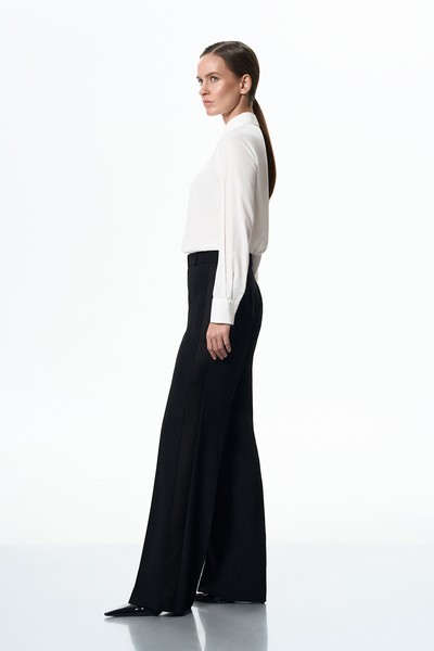 Брюки с лампасами VASSA&Co, пол female, цвет black, фото №4