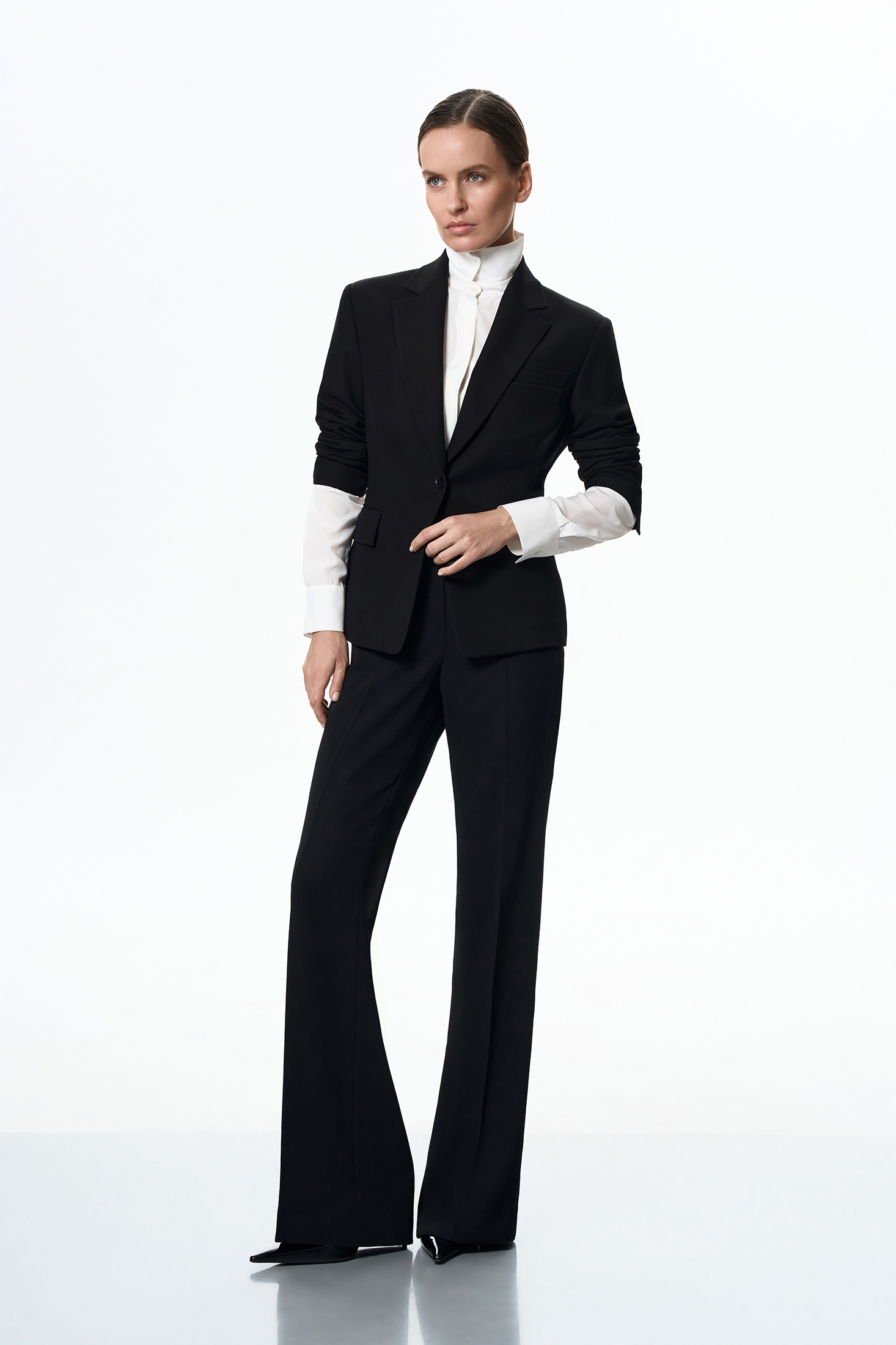 Брюки с лампасами VASSA&Co, пол female, цвет black, фото №3