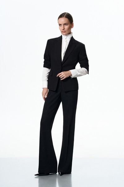 Брюки с лампасами VASSA&Co, пол female, цвет black, фото №3