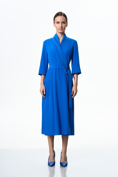 Платье VASSA&Co, пол female, цвет синий, фото №2