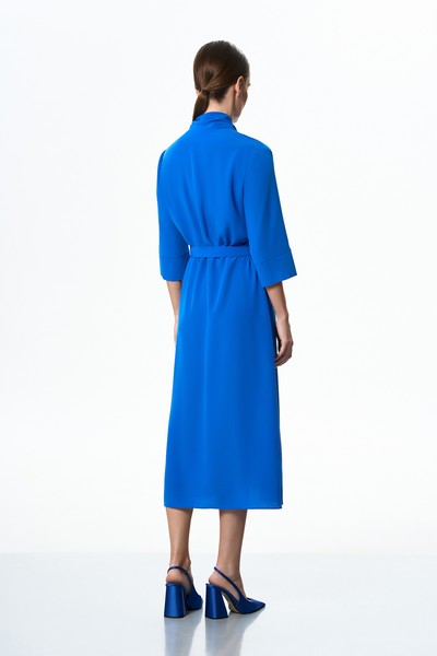 Платье VASSA&Co, пол female, цвет синий, фото №3