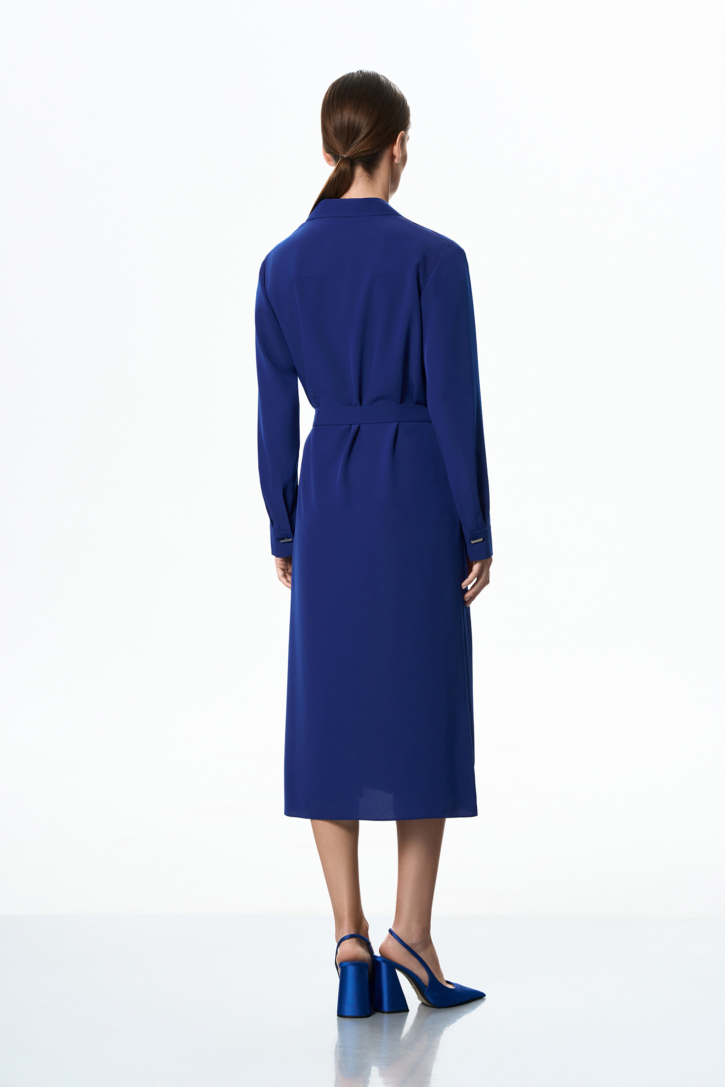 Платье синее VASSA&Co, пол female, цвет синий, фото №2