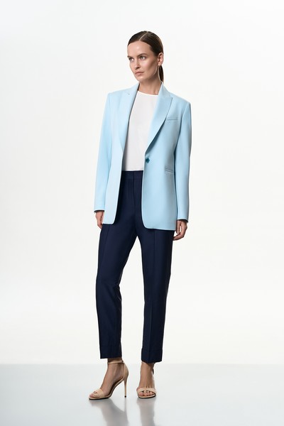 Жакет голубой VASSA&Co, пол female, цвет голубой, фото №3