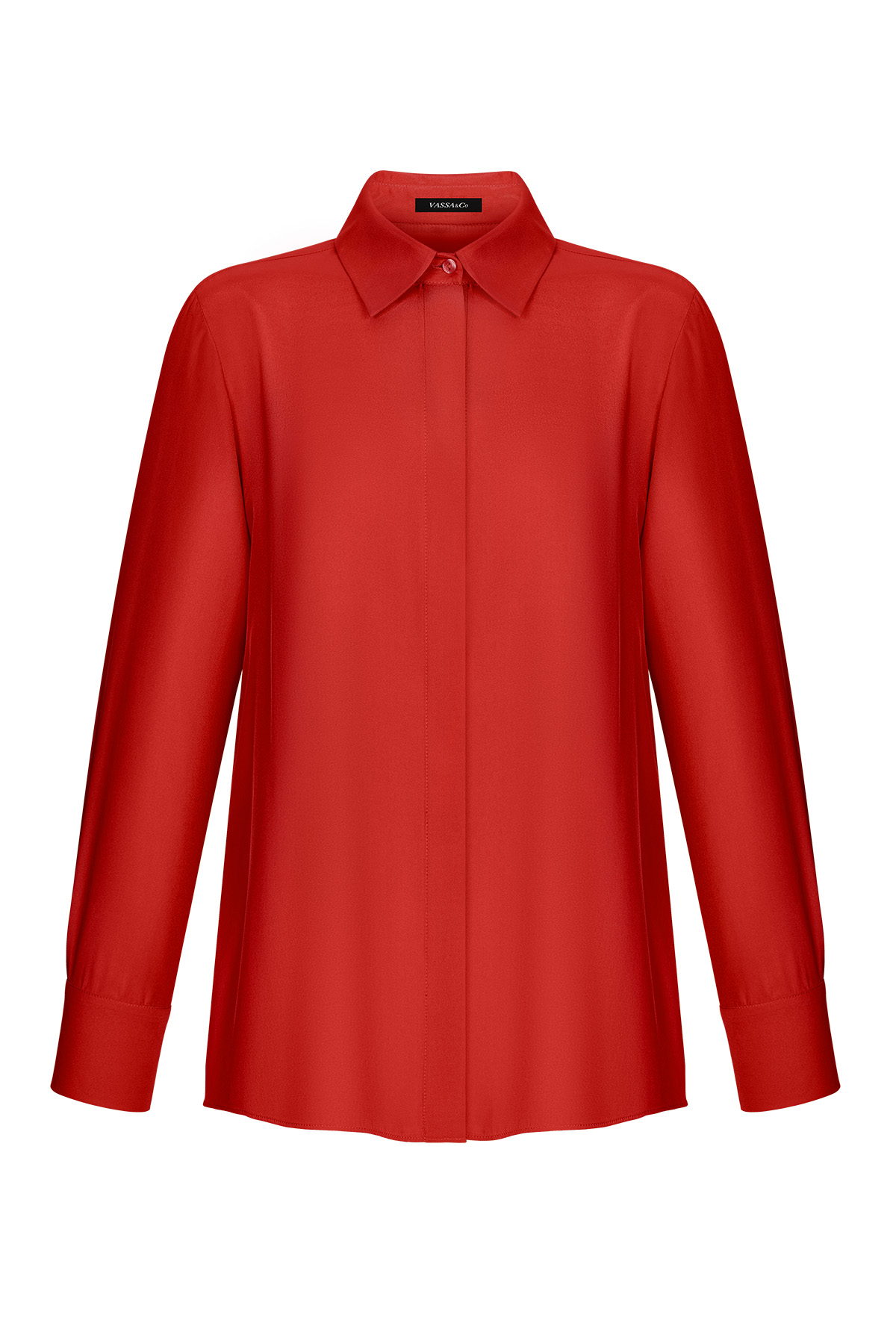 Blouse VASSA&Co, пол female, цвет red, фото №3